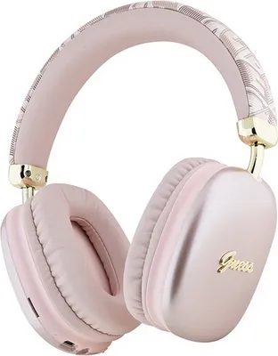 Produktbild von GUESS drahtlose Kopfhörer bluetooth GUBHK1GCTCSP (Gcube Metallic Script Logo) rosa