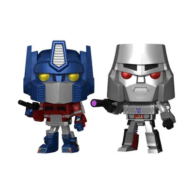 Produktbild von Funko Pop! Movies: Transformers: Generation 1 – Optimus Prime & Megatron Metallic [Exklusiv bei Hot Topic]