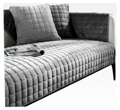 Produktbild von Samt-Couchbezug, 88,9 x 160 cm, weiche, rutschfeste Sofabezüge, waschbare Schonbezüge für den Möbelschutz, haustierfreundliche Bezüge