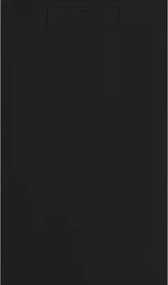 Produktbild von Mineralguss-Duschwanne extra flach SUEZ Schieferoptik SCHWARZ 90x110 cm