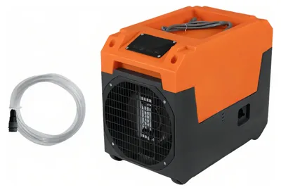 Produktbild von KOMFOTTEU Gewerblicher Luftentfeuchter, 60 L/Tag Entfeuchter mit Pumpe & Ablaufschlauch, Raumentfeuchter für 200 m² Räume mit LED-Anzeige, Timer & automatischer Abtauung, tragbares Trocknungsgerät mit Rädern