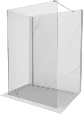 Image de Mexen Kioto Paroi de douche à l'italienne 115 x 110 cm, transparente, chromée - 800-115-212-01-00-110