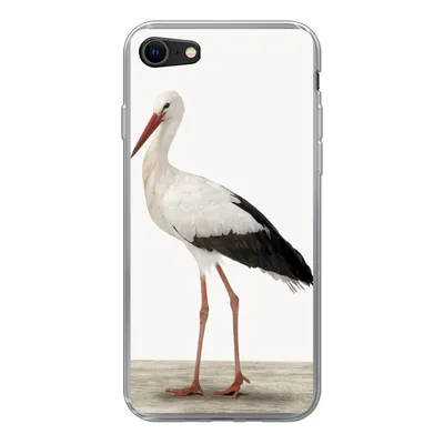 Produktbild von MuchoWow® Handyhülle Schutzhülle Hülle für iPhone 8 Storch - Vogel - Tiere - Jungen - Kinder - Mädchen Silikon Softcase Handy Hülle - Schutzhaube
