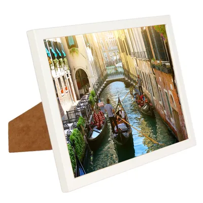 Produktbild von BD ART Bilderrahmen 21x30 cm, Fotorahmen, Diplom, Zertifikat, A4, weiß, mit Plexiglas, MDF-Holz, moderner Fotorahmen zum Aufhängen an der Wand oder zu