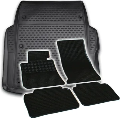 Produktbild von Gummi Kofferraumwanne + Fußmatten Set für 3er BMW F30, Bj. 10/2011-