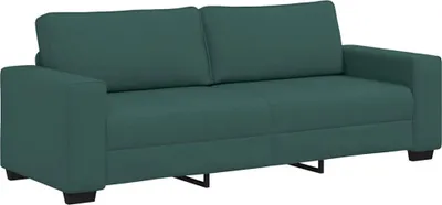 Immagine prodotto di vidaXL Divano a 3 posti Verde scuro 220x77x82 cm Tessuto