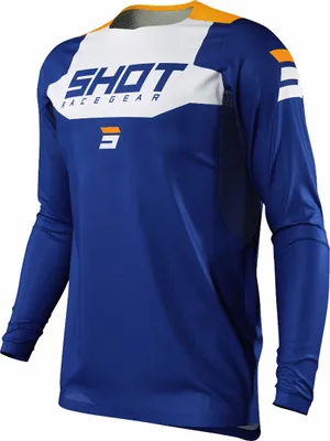 Produktbild von Shot Contact Chase Motocross Jersey, blau/weiß, 2XL