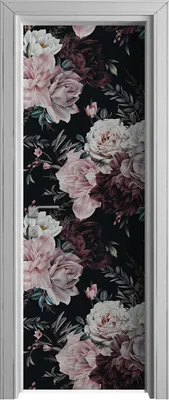 Produktbild von Tür Selbstklebende 70x210 cm Türfolie Türtapete Klebefolie - Blumen Pfingstrosen