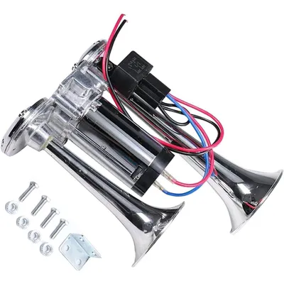 Image de Tube double métal siamois corne de pompe électrique 600db corne de compression d'air voiture