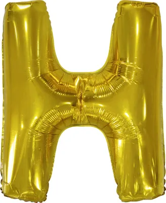 Immagine prodotto di Palloncino in foil lettera H oro - 88 cm