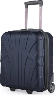 Produktbild von Suitline - Handgepäck 45x36x20 cm kleiner Koffer EasyJet Underseat Trolley, Kabinenkoffer 45cm Freigepäck Flugzeug Unter-Sitz Pilotentrolley 30 Liter ,Dunkelblau