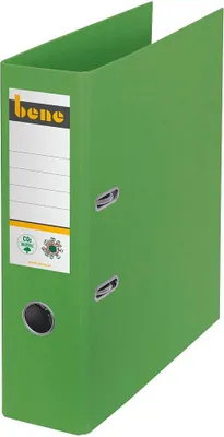 Obrázok produktu pre bene 301400 GN bene No.1 Ordner grün Karton 8,0 cm DIN A4