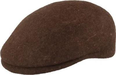 Filz-Duck Cap aus reiner Wolle von Hut-Breiter in braun