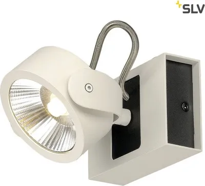 Produktbild von SLV 1000128 KALU LED 1 Wand- und Deckenleuchte weiss schwarz 3000K 60°