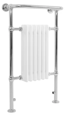 Productafbeelding van Conventioneel verwarmde handdoekradiator – 950 mm x 570 mm – Wit