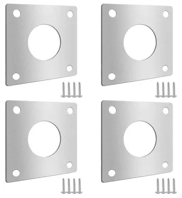 Immagine prodotto di 4 protezioni per nidi di uccelli, dimensioni 70x70 mm, acciaio inossidabile, foro di 32 mm
