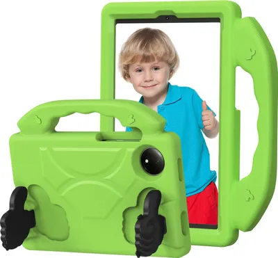 Produktbild von Kinder Schutzhülle für Xiaomi Redmi Pad SE 8,7" 4G 2024, Leicht EVA-Schaum mit Griff Ständer Hülle Grün