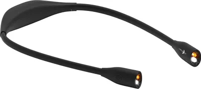 Produktbild von LED-Leseleuchte zum Umhängen um den Hals Leselampe mit Akku (6 Std Laufzeit) dimmbar 2W / 2 biegsame Arme 3 Farbtemperaturen einstellbar Halsleselampe