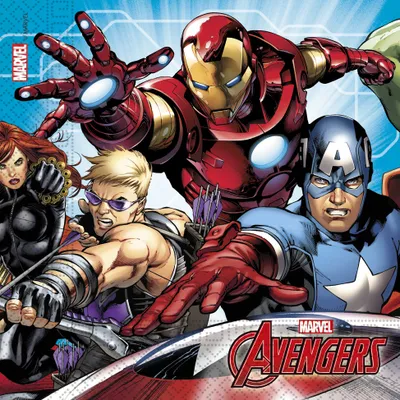 Produktbild von Servietten Mighty Avengers 20Stk./33cm