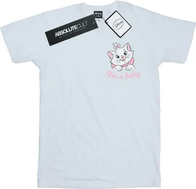 Produktbild von Disney - "Aristocats I'm A Lady" T-Shirt für Damen BI17437 (S) (Weiß)