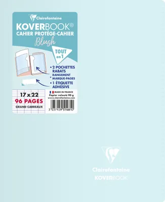 Produktbild von Clairefontaine 10x Koverbook Heft 17x22cm, 48 Blatt 90g, Sortiert 951481C