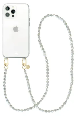 Produktbild von Pearlfection Transparant Cord Hülle - Long cord  - Kompatibel mit iPhone 12 Pro