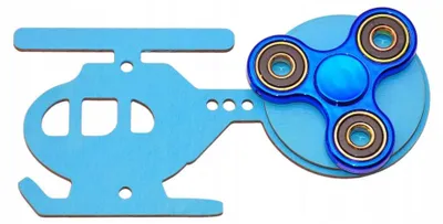Produktbild von ASZ Manipulativer Hubschrauber mit Spinner Blau