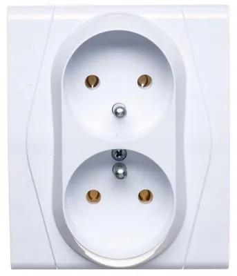 Image de Prise Électrique Murale Elektro-Plast Nasielsk Blanc 0872-00