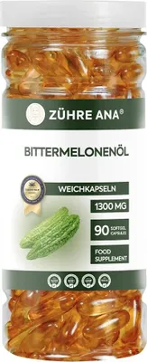 Produktbild von Zühre Ana | Bittermelonenöl Weichkapseln 1300mg (90 Kapseln)