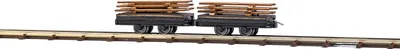 Produktbild von Busch Zwei Wagen mit Brettern H0 12218