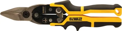 A pair of DeWalt tin snips is shown against a white background.