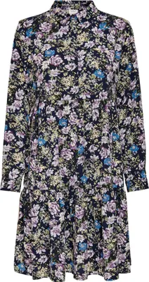 Produktbild von JDY Kurzes Langarm Kleid Gemustert Tunika Falten Bluse Rüschen Hemd JDYPIPER Größe: 34