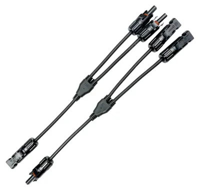 Obrázek produktu pro Alcapower Solar Y-konektor MC4 pro fotovoltaické kabely 4 mm² 1000 V 30 A, sada pro paralelní zapojení pro vysoce účinné solární systémy.