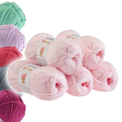 5x100g Strickgarn Kartopu BABY ONE babyrosa