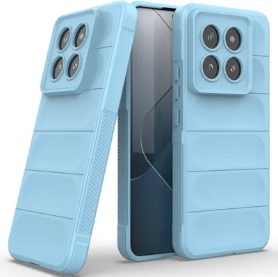 Produktbild von Handyhülle für Xiaomi 14 Pro Weich TPU Silikon Stossfest Anti-rutsch Hülle Blau