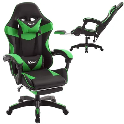 Produktbild von Gaming-Stuhl - Gaming-Sessel - Ergonomischer Bürostuhl - Gaming-Stuhl mit Fußstütze - Ergonomisches Design