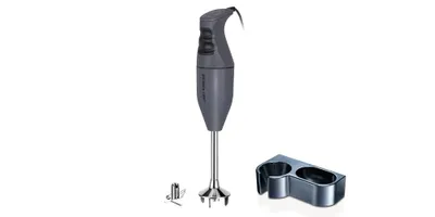 Produktbild von ESGE-Zauberstab M100 Exklusiv Anthrazit 925036 – Stabmixer Set mit AC-Motor, 2 Stufen 10.000 U/min, Multimesser & Wandhalter,  Switzerland