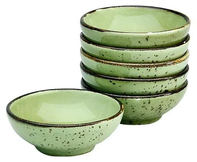 Produktbild von CreaTable, 22082, Nature Collection Green, Sojaschale 6-tlg, Steinzeug
