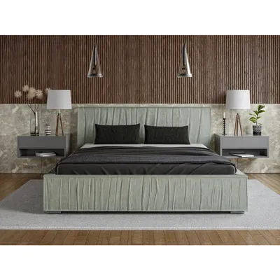Produktbild von ADIDAR Elias Polsterbett 160x200cm Doppelbett Metallrahmen mit hydraulischen Hebern Stauraumbett Pistazie Magic Velvet 2255 - mit Lieferung nach Hause
