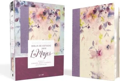 Produktbild von Biblia de Estudio Para La Mujer Nvi, Leathersoft/Tela Lila