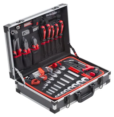 Produktbild von Meister Werkzeugkoffer 121-teilig Werkzeug-Set Profi Werkzeugkiste befüllt