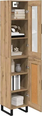 Obrázek produktu pro vidaXL Highboard Artisan dub 34,5 x 34 x 180 cm Materiál na bázi dřeva
