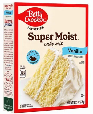Produktbild von Betty Crocker Super Moist Cake Mix Vanilla 375g