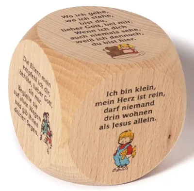 Image de Neumeyer G-KF Gebetswürfel - Ahorn, 6 x 6 cm, bunt