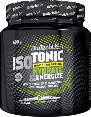 Obrázok produktu pre BioTech USA Isotonic 600 g citrónový ľadový čaj / Športové nápoje / Osviežujúci izotonický nápoj