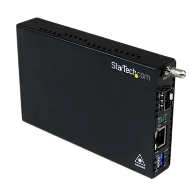 Obrázek produktu pro StarTech.com ET91000SFP2, 1250 Mbit/s, 1000Base-T, 1000Base-LX, 1000Base-SX, IEEE 802.3, IEEE 802.3ab, IEEE 802.3u, IEEE 802.3z, Gigabit Ethernet, 1000 Mbit/s