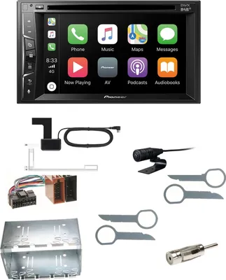 Produktbild von Pioneer AVH-Z3200DAB Bluetooth CarPlay DAB+ USB Einbauset für Mercedes ML W163