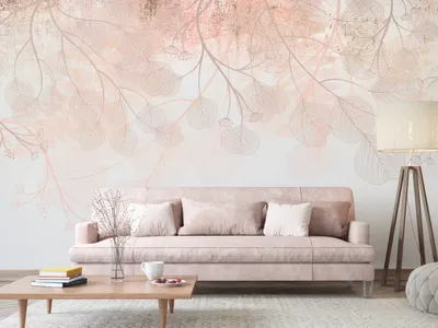 Produktbild von Vlies Fototapete Blätter 400x280 cm Tapeten Wandtapete XXL Natur Pflanzenmotiv Betonoptik wie gemalt b-C-10177-a-c