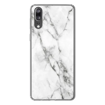 Produktbild von MuchoWow® Handyhülle Schutzhülle Hülle für Huawei P20 Marmor - Luxus - Weiß Silikon Softcase Handy Hülle - Hardcover