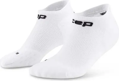 Zdjęcie produktu dla Damskie skarpety kompresyjne sportowe stopki no show CEP Core Run białe